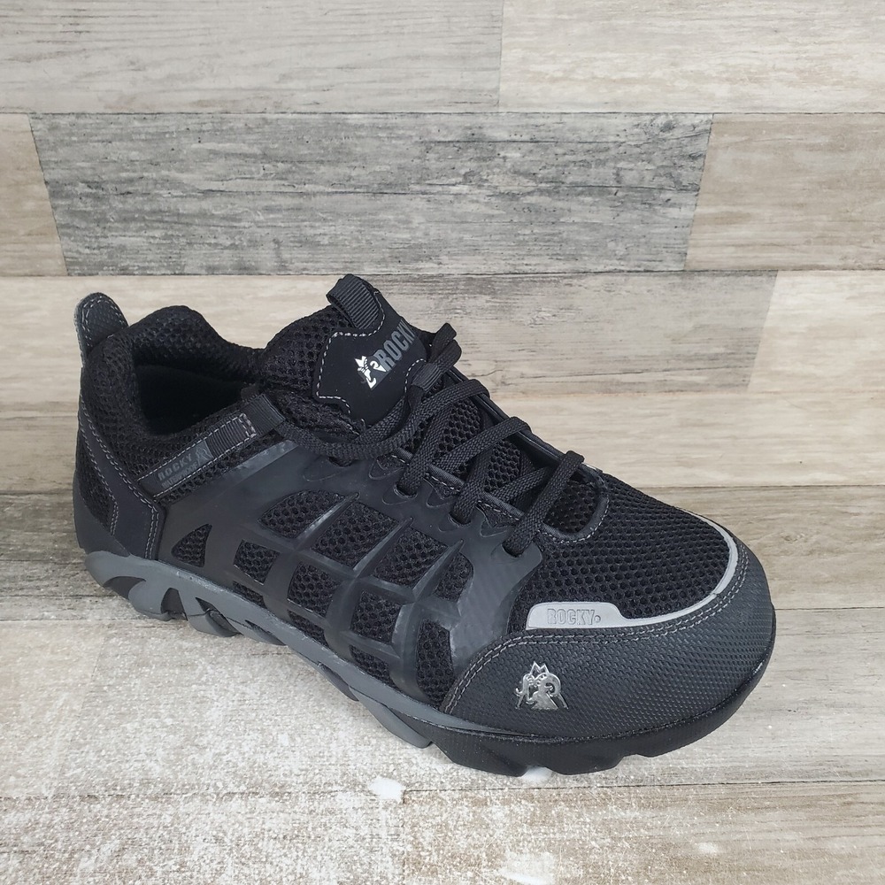 Rocky Trailblade Work Shoes Mens Sz 9 W Black Athletic Waterproof Composite Toe
